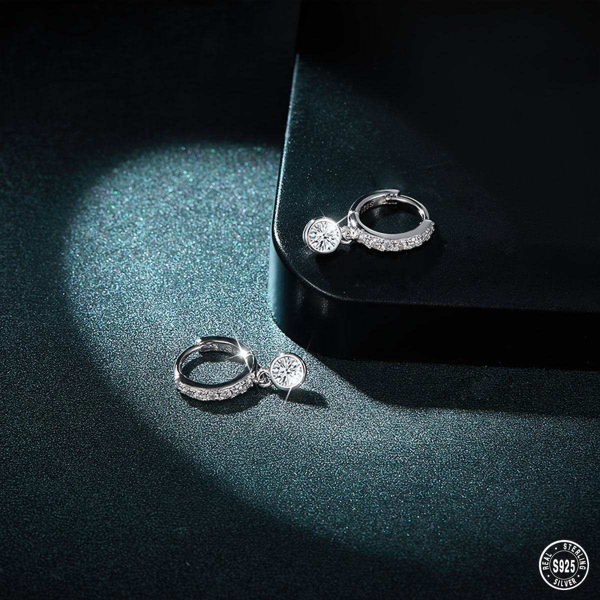 Simple Small Bubble 3.5mm Round Moissanite 925 Sterling Silver Earrings, Not Prone To Allergies, The First Choice For Gifts