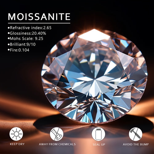 0.5 Carat Moissanite Earrings 925 Sterling Silvery Hypoallergenic Stud Earrings Women Halo Heart Moissanite Earrings D Color VVS1 Clarity Brilliant Women Gift, Valentine's Day Gift Christmas Gift
