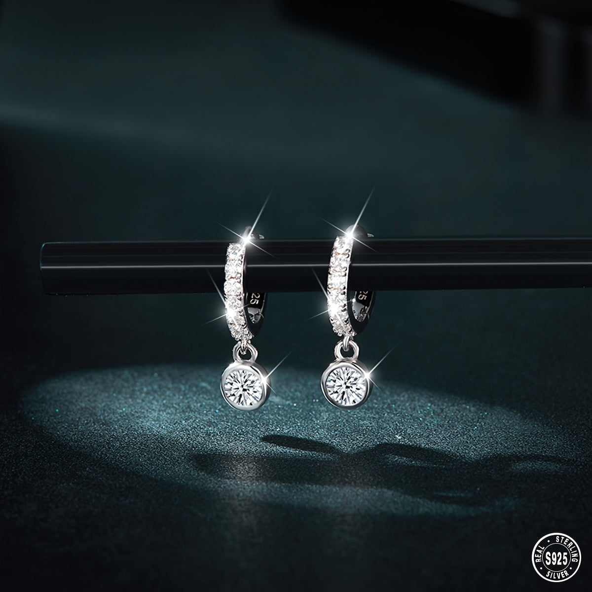 Simple Small Bubble 3.5mm Round Moissanite 925 Sterling Silver Earrings, Not Prone To Allergies, The First Choice For Gifts